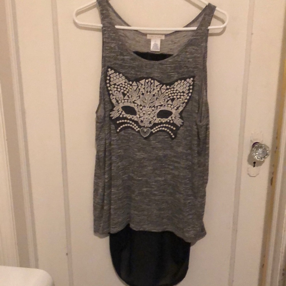 Fox design tank top tunic